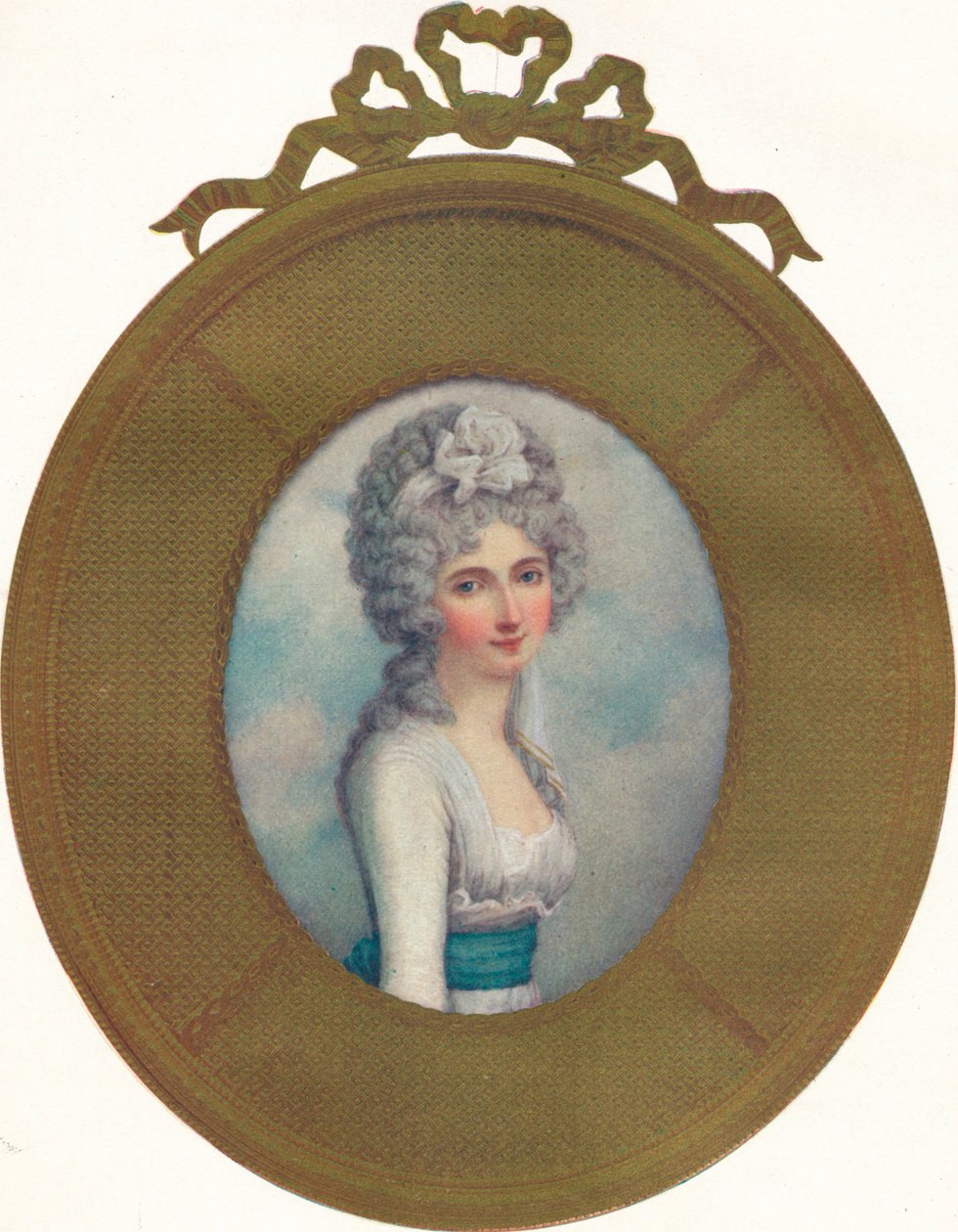 Miniaturowy portret Katarzyny, Lady Manners, Późniejsza Lady Huntingtower, 1787, 1907 autorstwa Richard Cosway