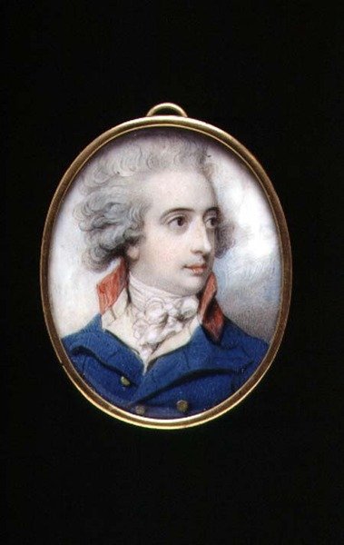 PD.195-1961 Miniatura portretowa generała majora Williama, Wicehrabia Fielding, ok. 1790 (kość słoniowa) autorstwa Richard Cosway