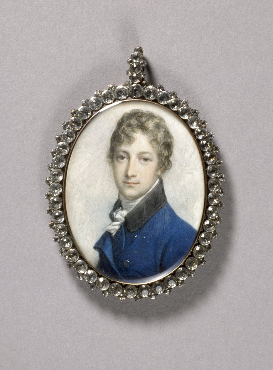 Miniatura portretowa Johna Norrisa z Hughenden, ok. 1795-1800 autorstwa Richard Cosway