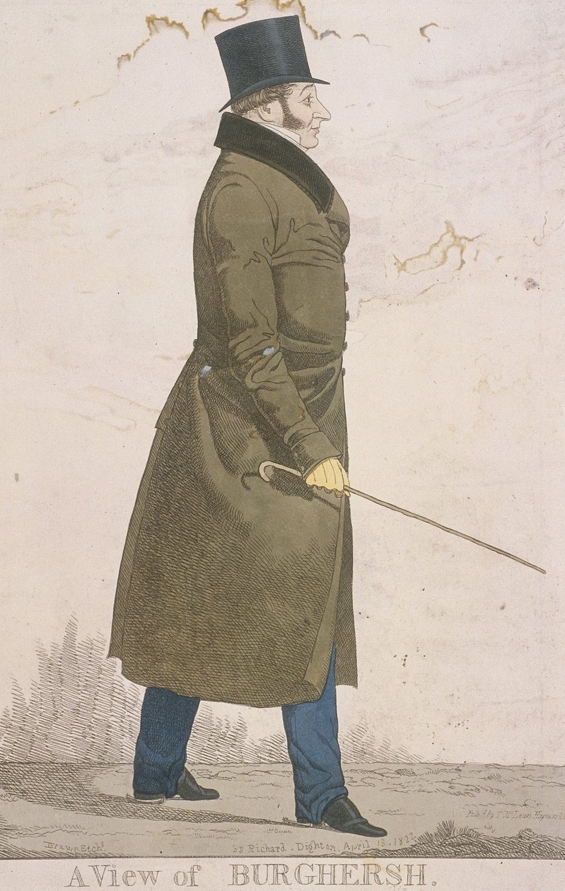 „Widok Burghersha”, 1822 r. autorstwa Richard Dighton