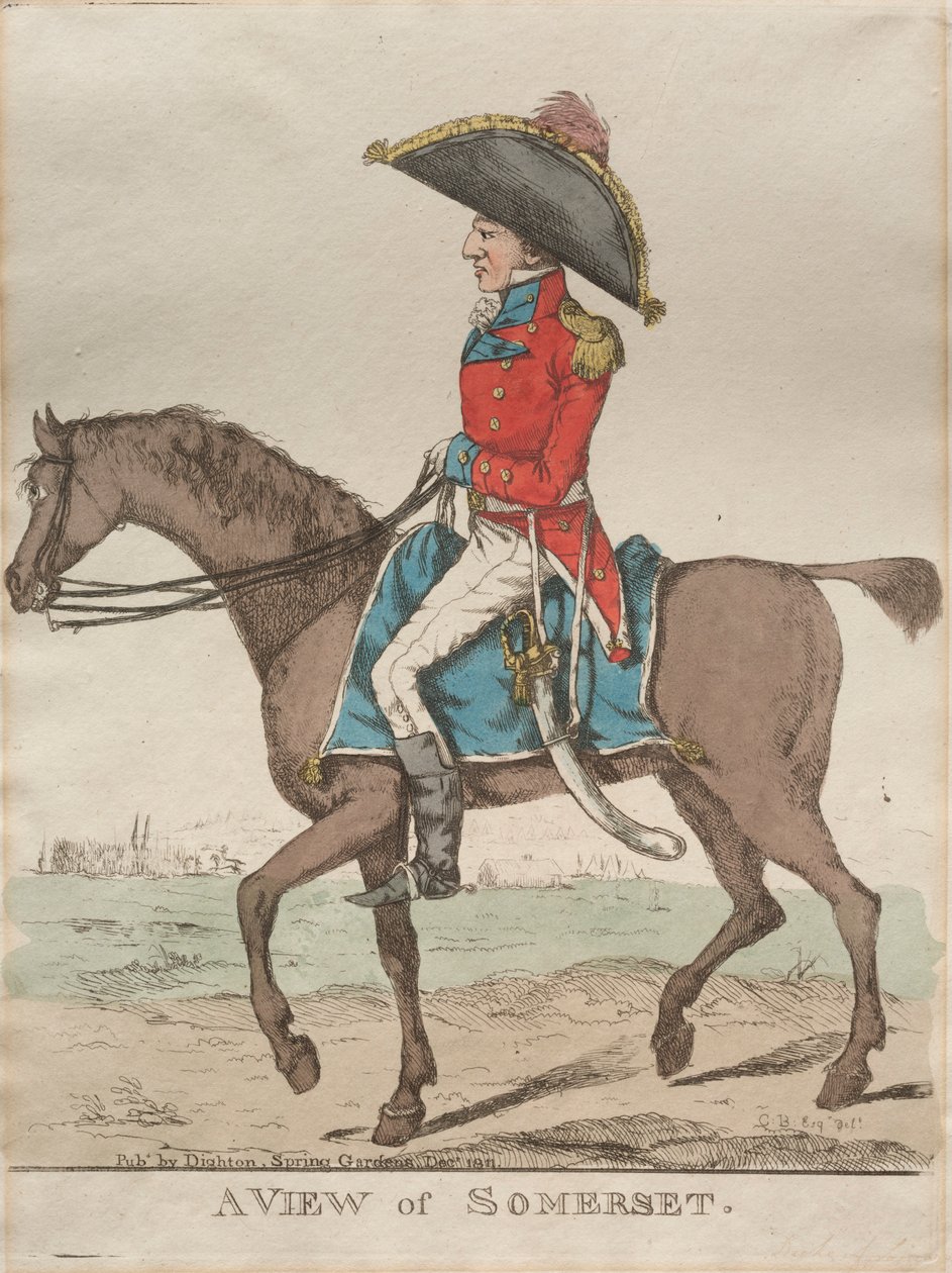 Widok Somerset, 1811. autorstwa Richard Dighton
