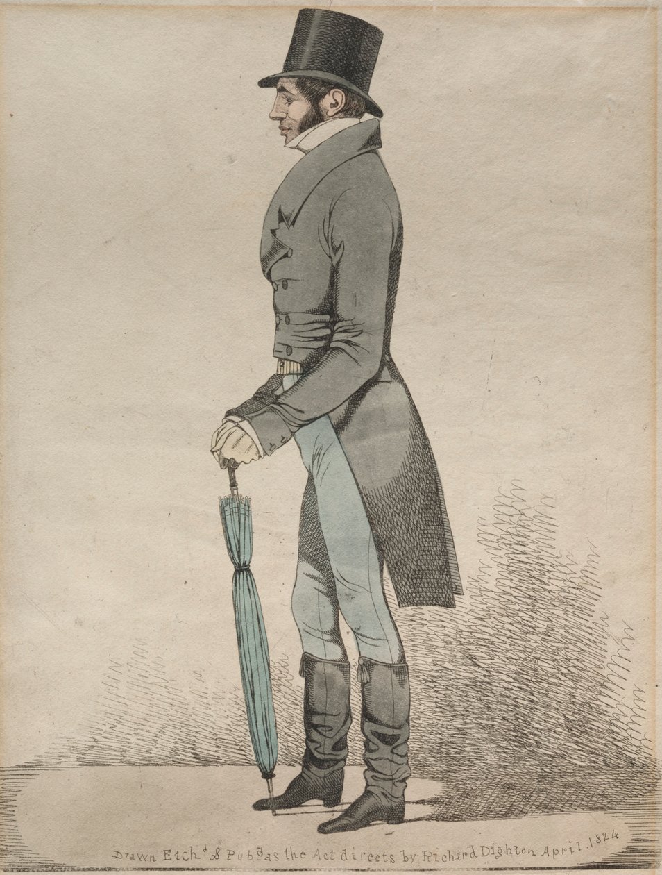 Widok Giełdy Królewskiej, 1824. autorstwa Richard Dighton