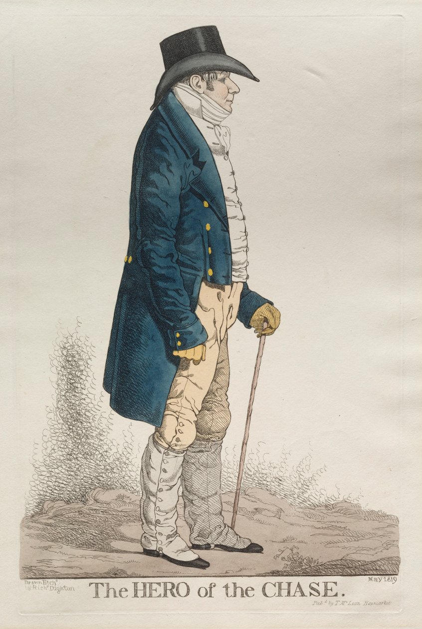 Bohater pościgu, 1819. autorstwa Richard Dighton