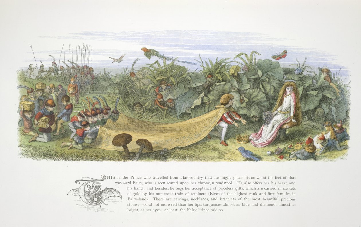 Książę oferujący prezenty autorstwa Richard Doyle