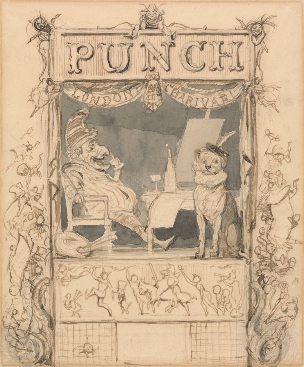 Projekt strony tytułowej Punch autorstwa Richard Doyle