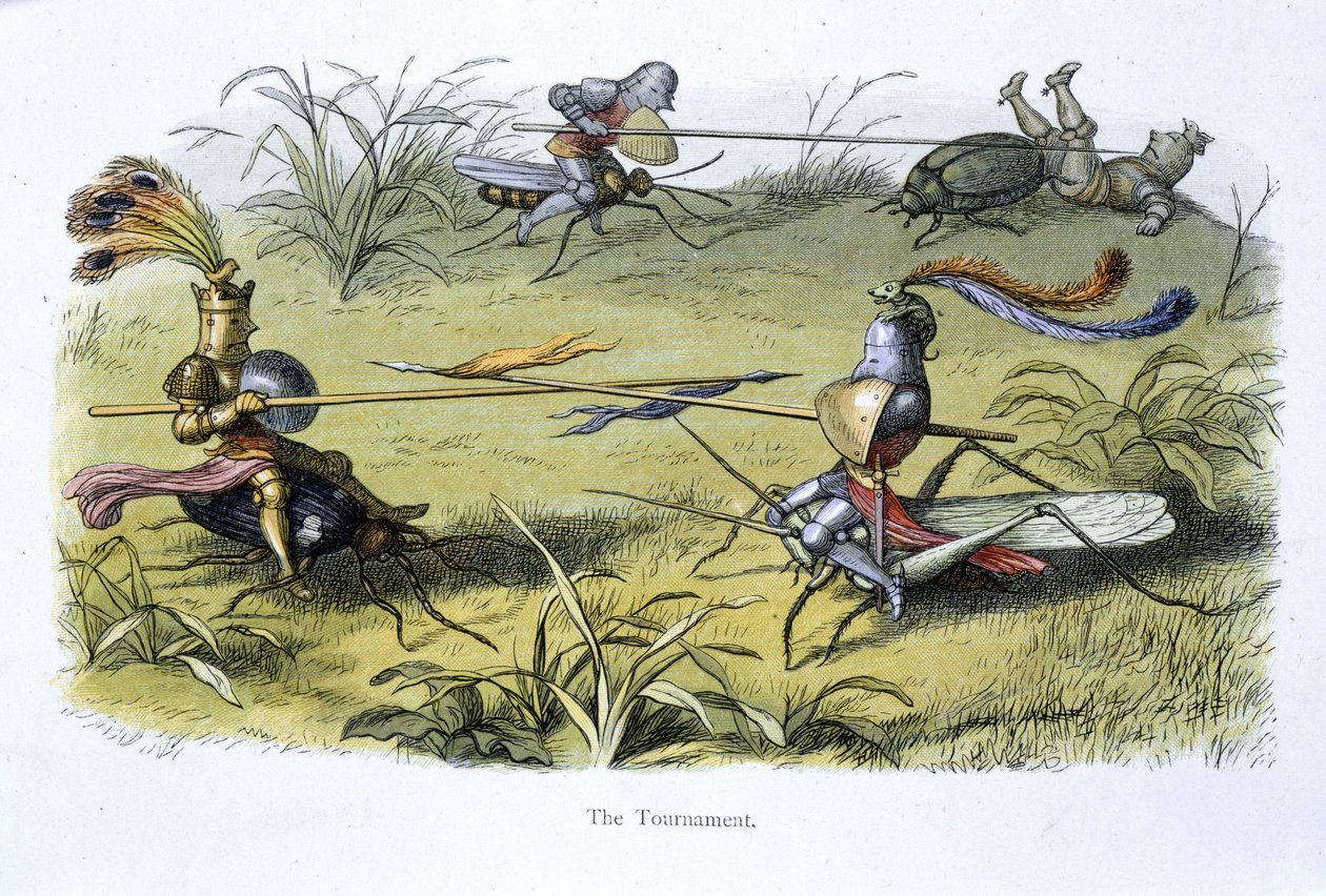 Rycerze elfów potyczki autorstwa Richard Doyle