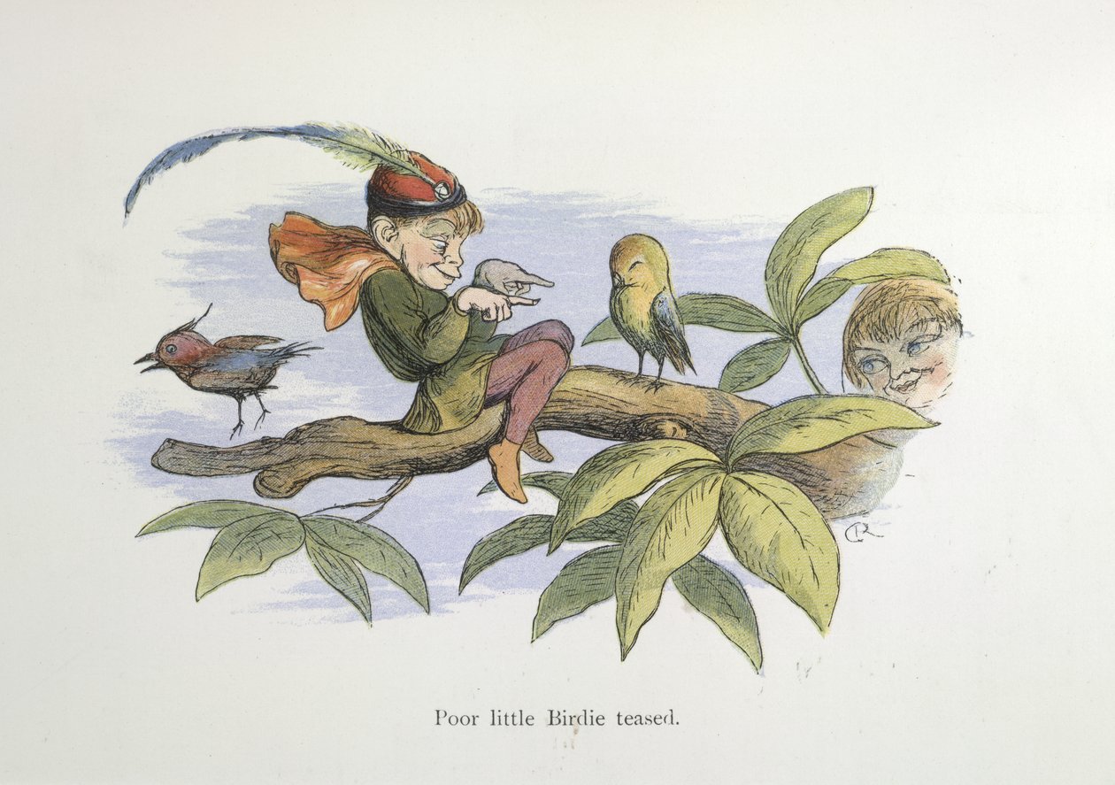 Biedny mały ptaszek dokuczał autorstwa Richard Doyle