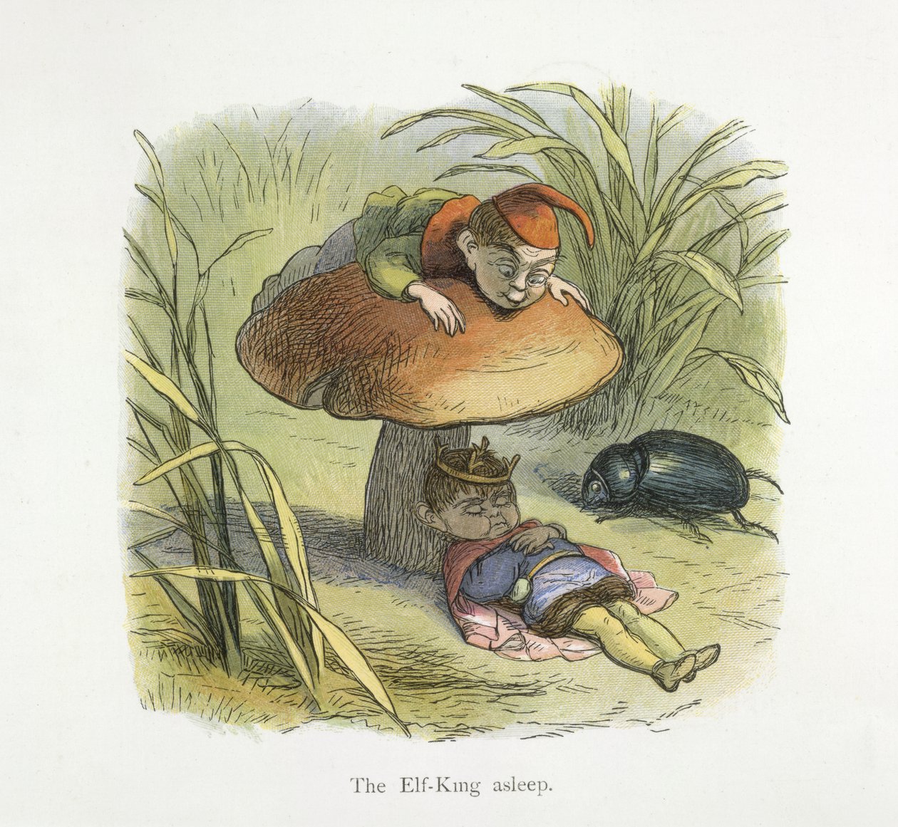 Król Elfów śpi autorstwa Richard Doyle