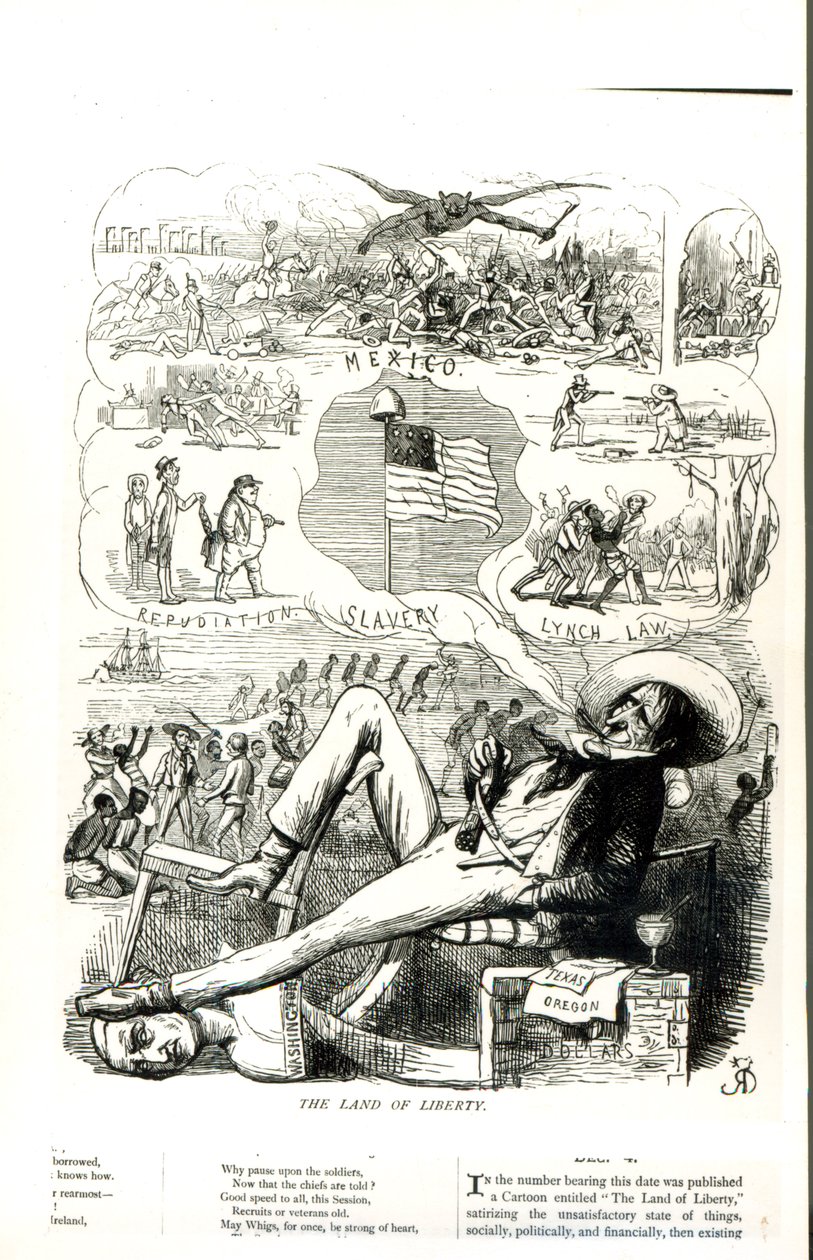 "Kraina wolności", kreskówka z magazynu Punch autorstwa Richard Doyle