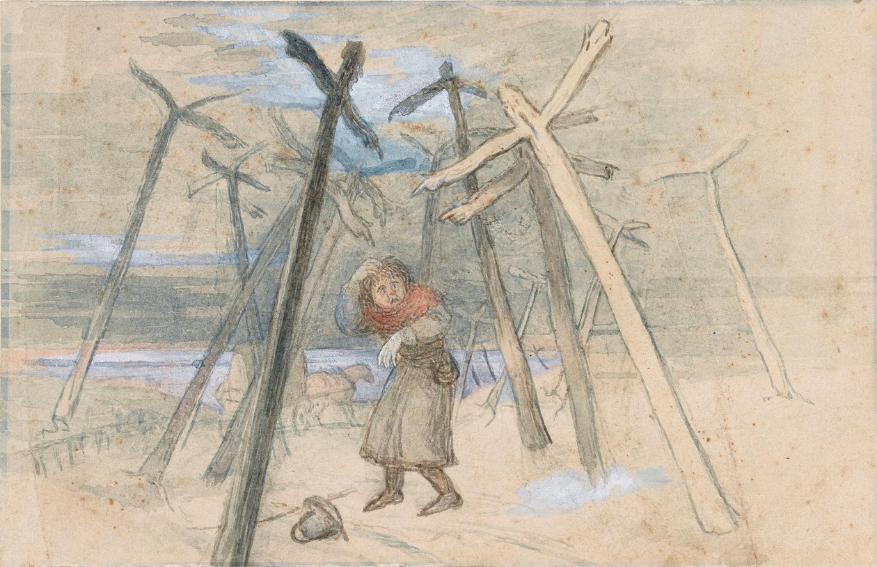 Zakłopotany podróżny autorstwa Richard Doyle