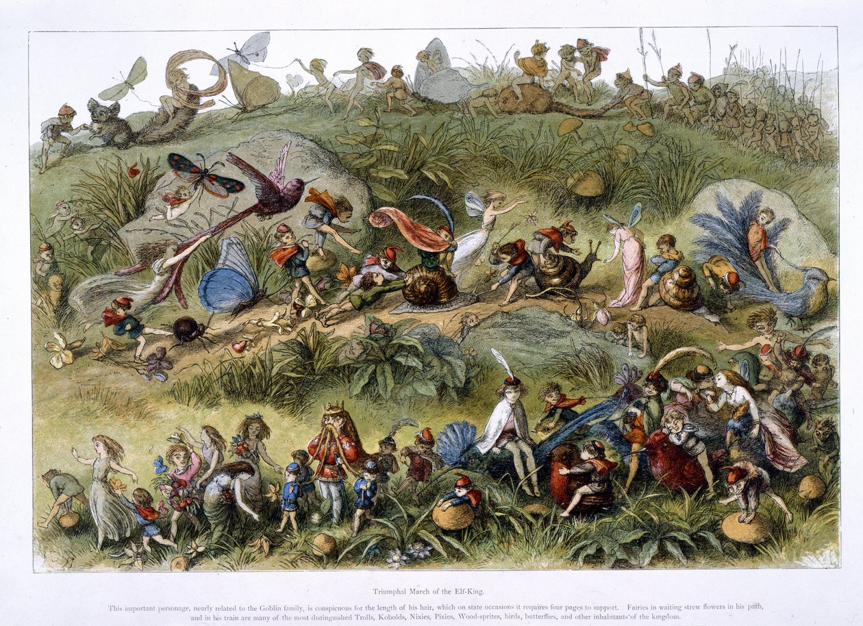 Triumfalny Marsz Króla Elfów autorstwa Richard Doyle