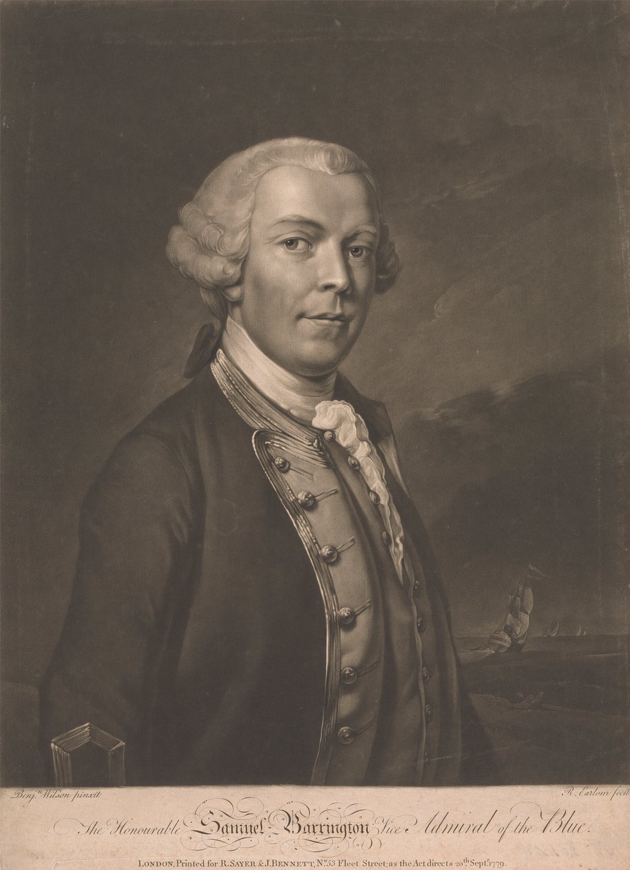Samuela Barringtona autorstwa Richard Earlom