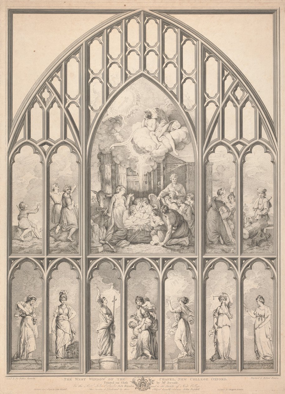 Zachodnie okno kaplicy, New College Oxford: autorstwa Richard Earlom