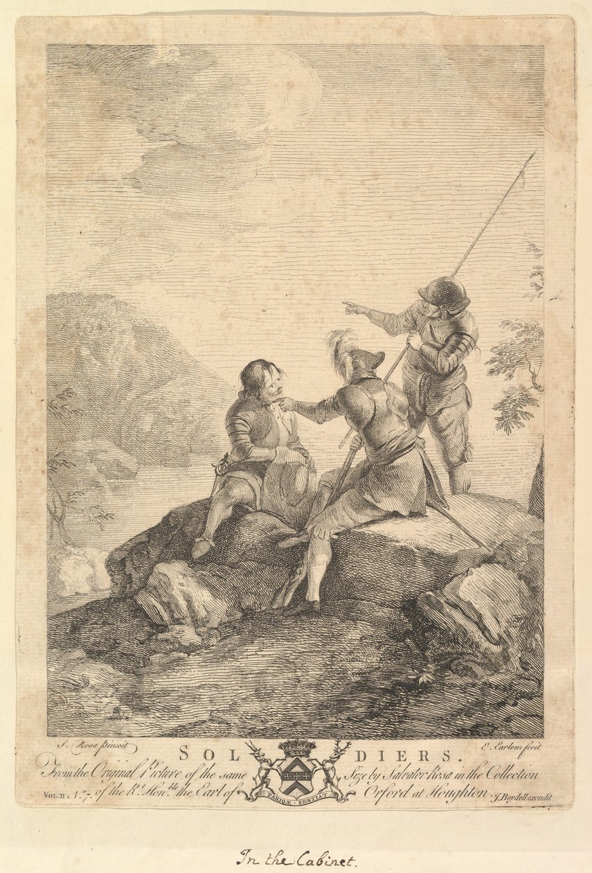 Trzech żołnierzy, 1766-67. autorstwa Richard Earlom