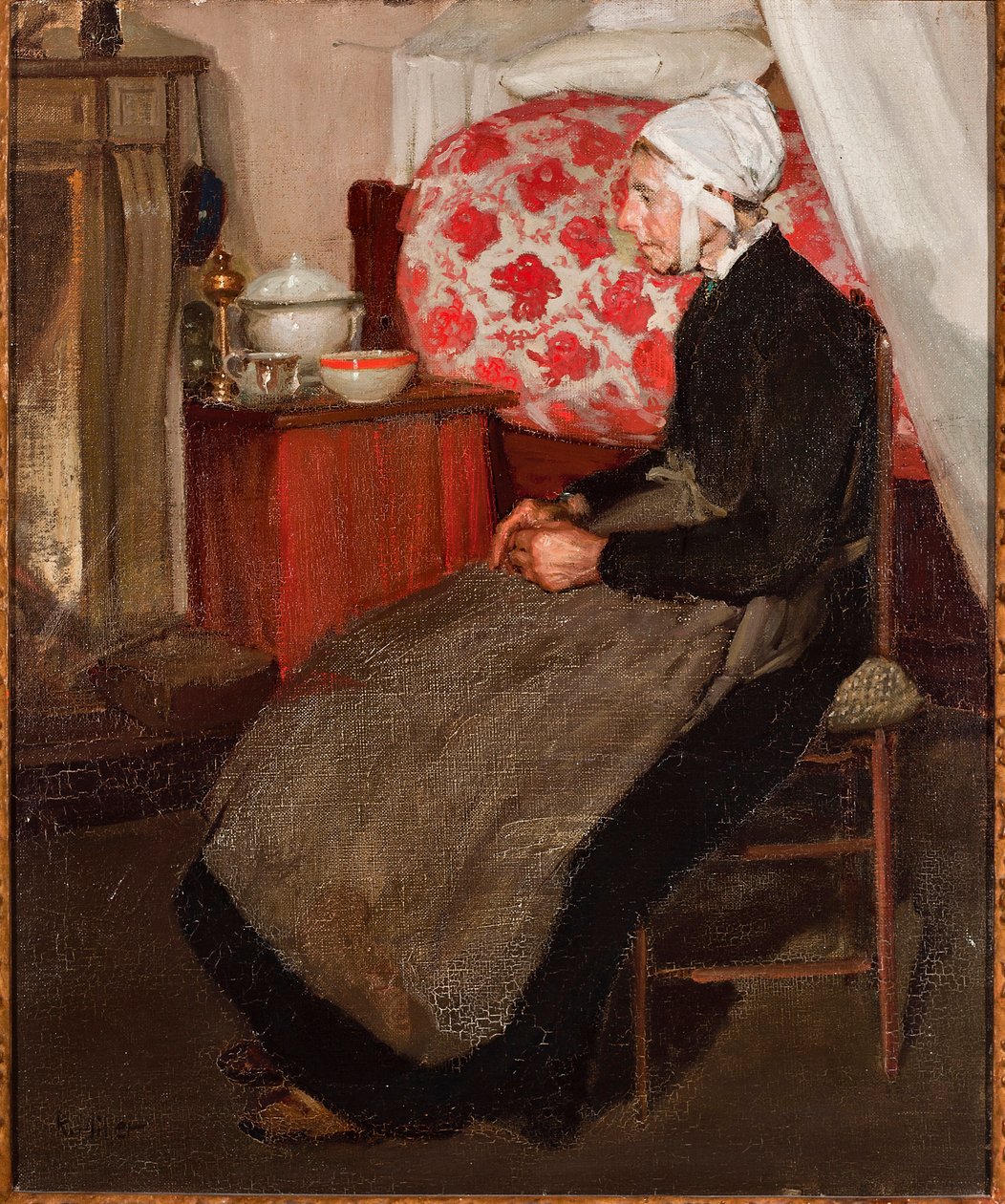 Stara Holenderka (olej na płótnie) autorstwa Richard Emil Miller