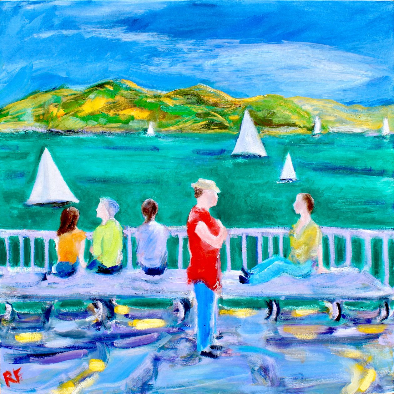 Ławka, Sausalito, 2017 autorstwa Richard Fox