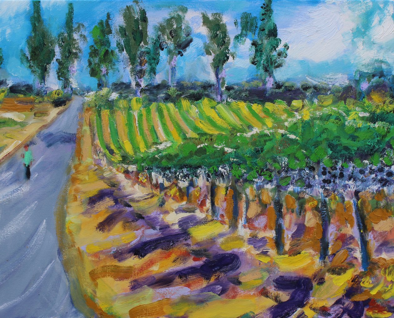 Spacer po hrabstwie wina, Napa, 2017 autorstwa Richard Fox