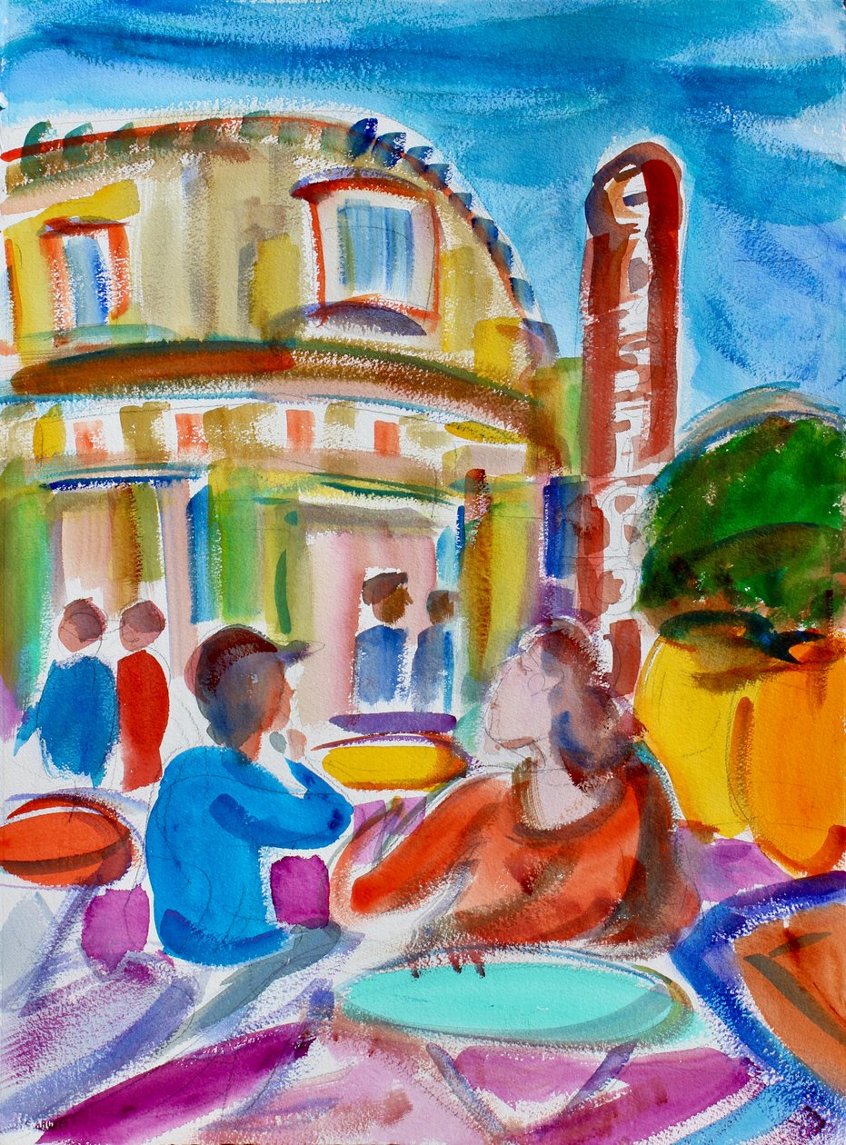 Kawiarnia w Castro, San Francisco, 2018 autorstwa Richard Fox