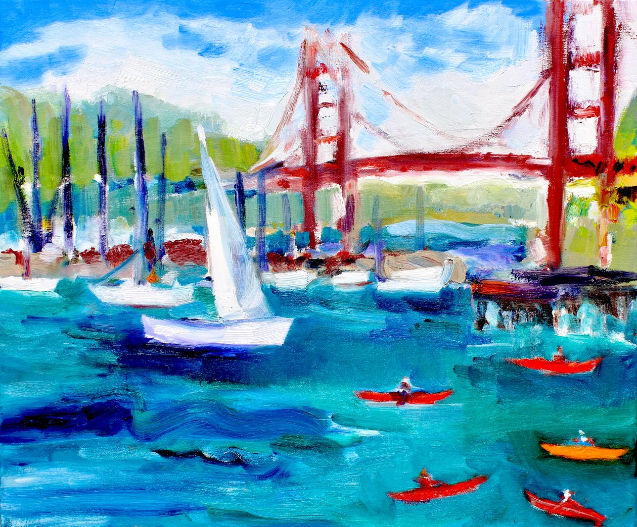 Most Golden Gate we mgle, 2019 autorstwa Richard Fox