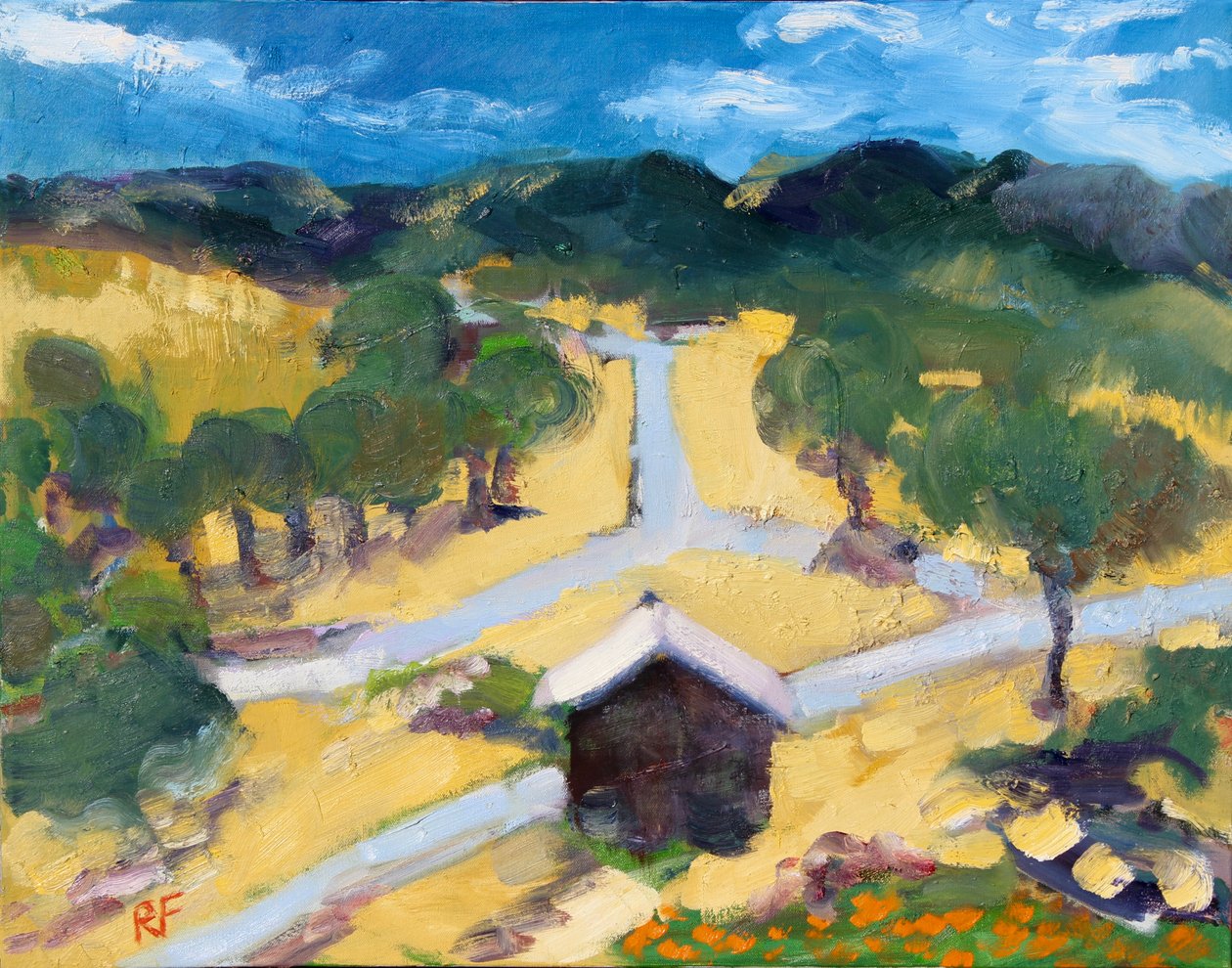 Skrzyżowanie dróg, Atlas Peak, 2019 autorstwa Richard Fox