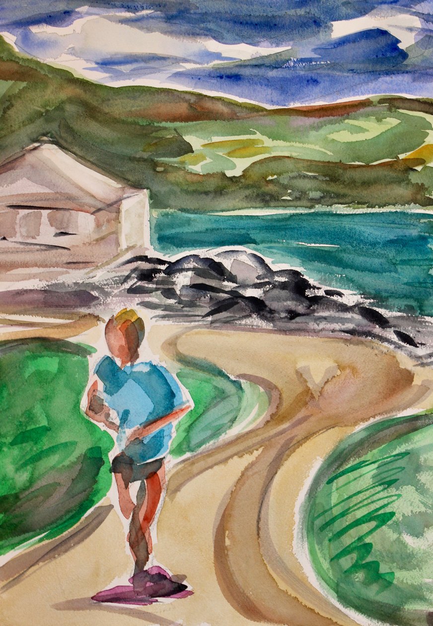 Jogger, Tiburon, 2017 autorstwa Richard Fox
