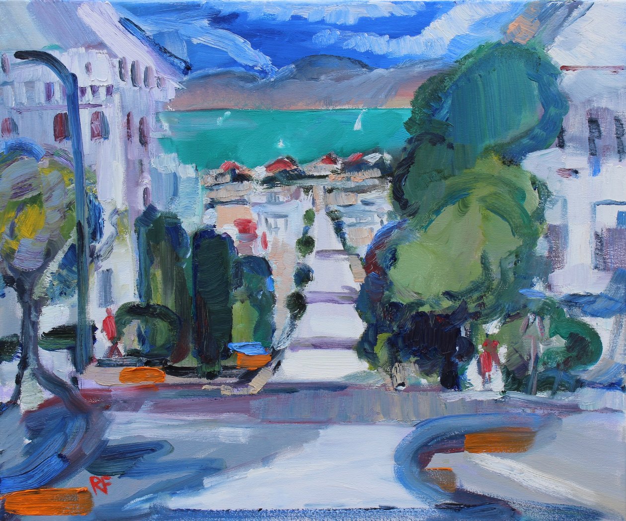 Pacific Heights to the Bay, 2019 autorstwa Richard Fox