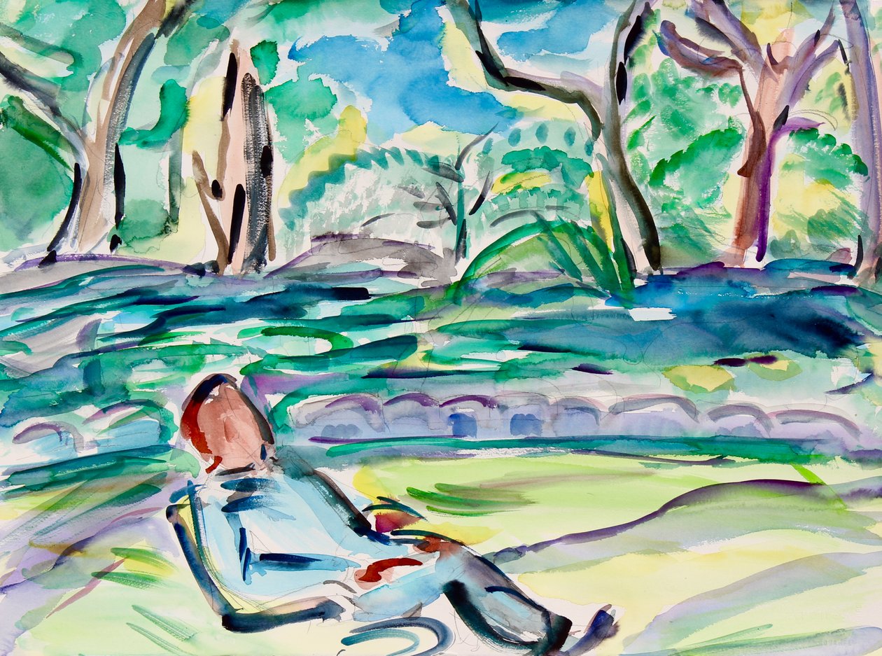 Relaks nad rzeką, 2020 autorstwa Richard Fox
