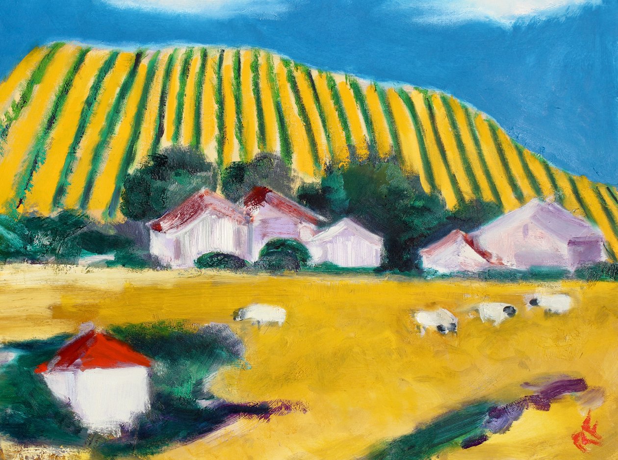 Wzgórza mają winorośl, Napa, 2017 autorstwa Richard Fox