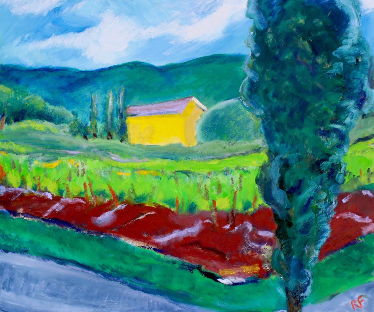 Żółty Dom, Sonoma, 2017 autorstwa Richard Fox