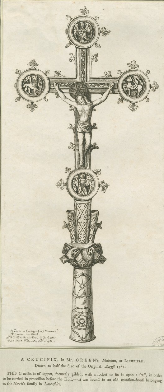 Lichfield - Krucyfiks: akwaforta, sierpień 1782 (druk) autorstwa Richard Greene