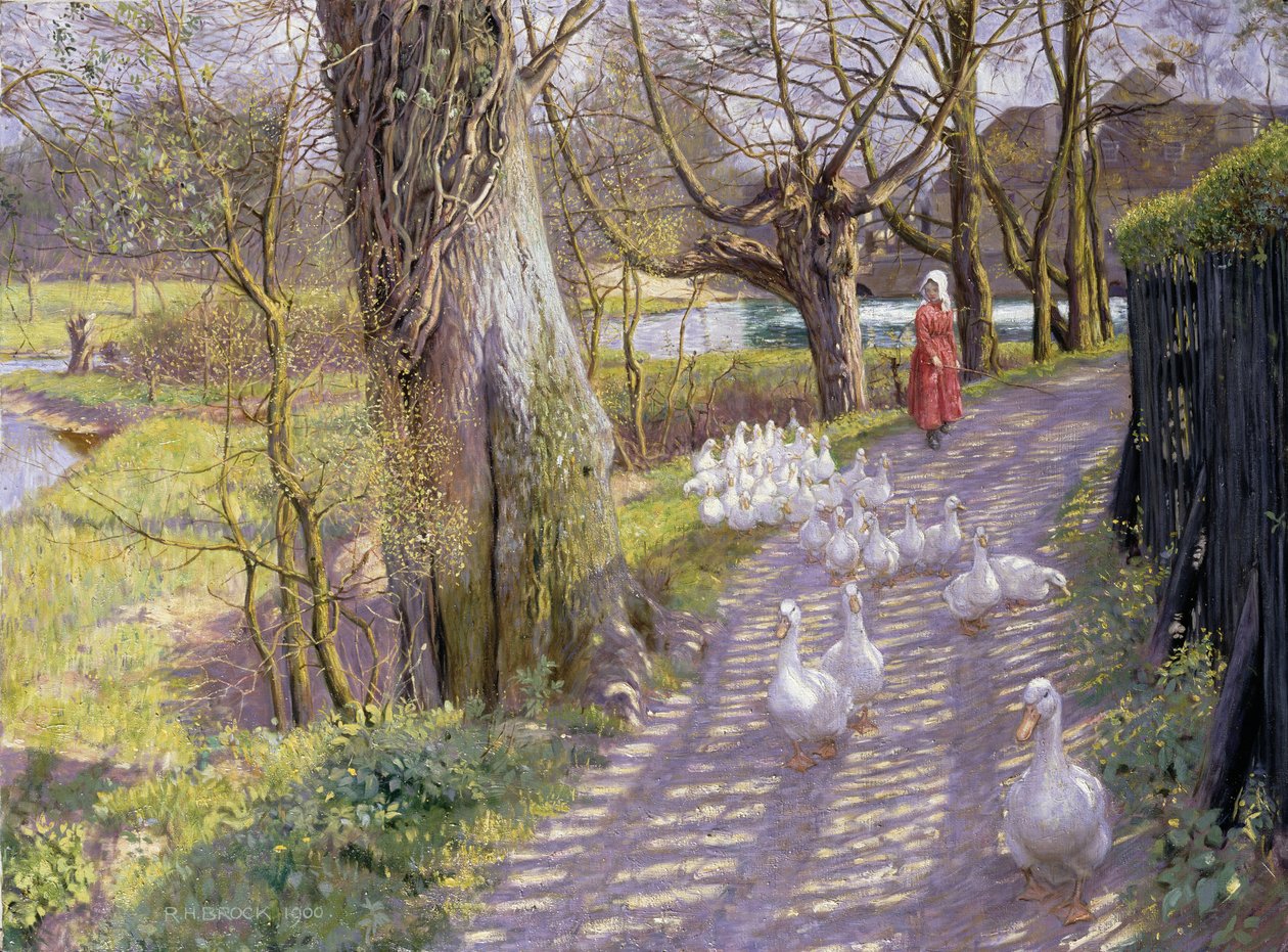 Ścieżka przy Młyńskim Stawie, 1900 autorstwa Richard Henry Brock