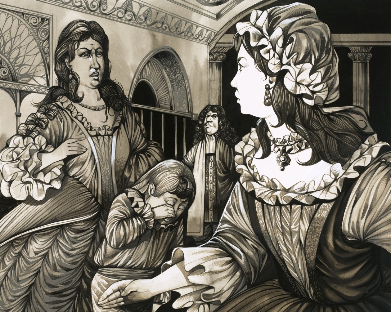 Karolina Brandenburska-Ansbach bijąca jedno ze swoich dzieci autorstwa Richard Hook