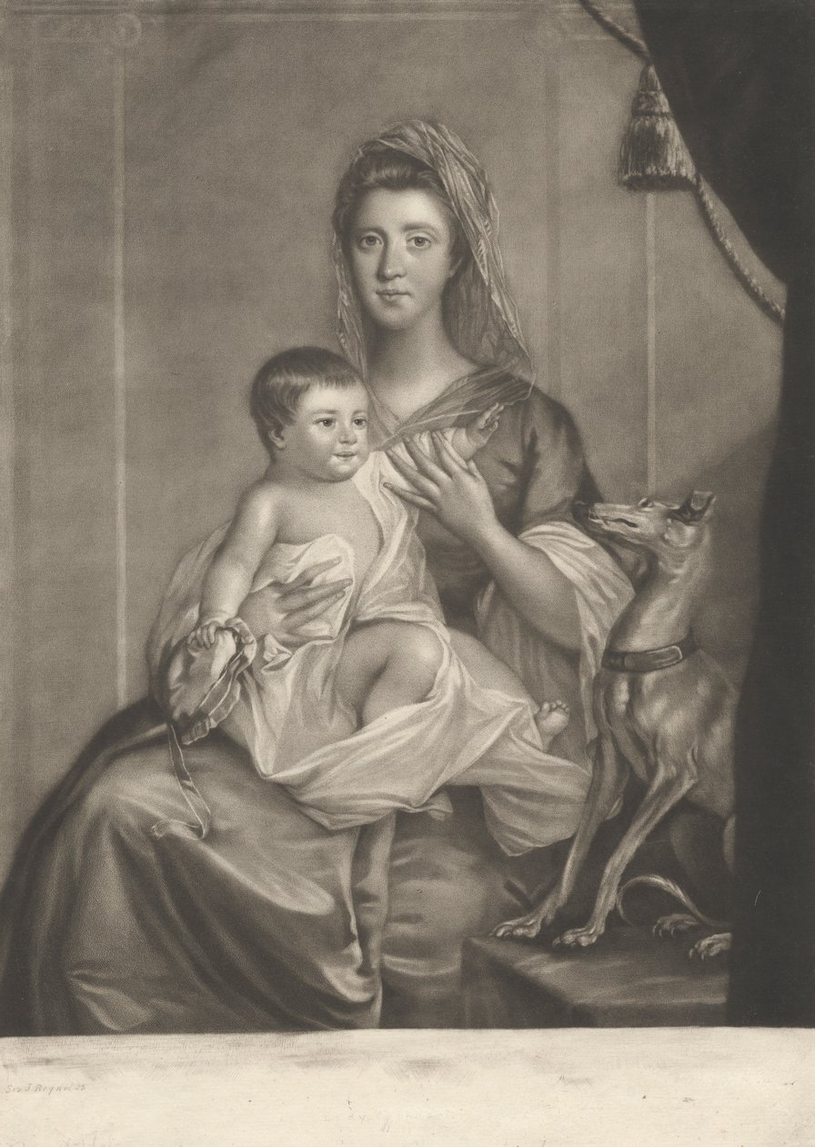 Lady Cathcart i jej dziecko autorstwa Richard Houston