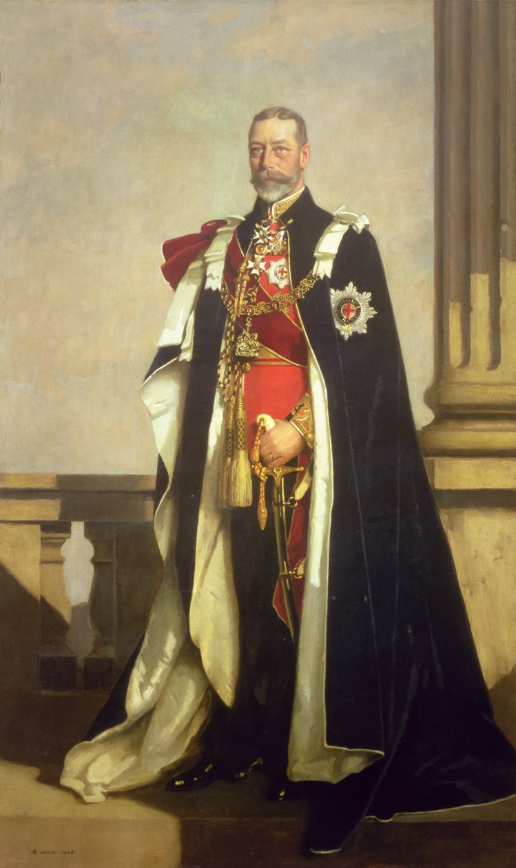 Portret Jego Królewskiej Mości Jerzego V (1865-1936) autorstwa Richard Jack