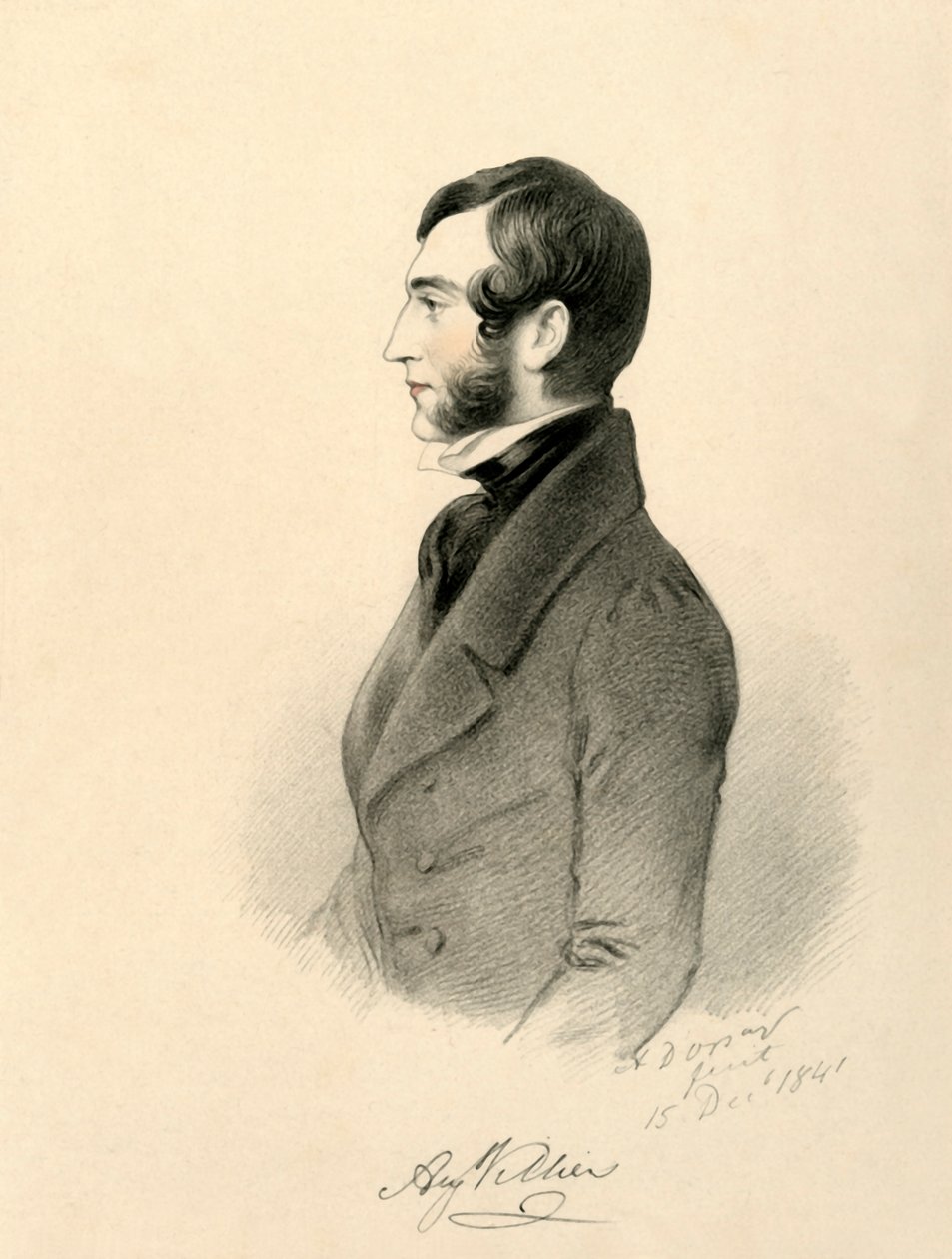 August Villiers, 1841. autorstwa Richard James Lane