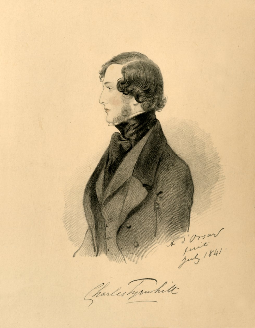 Karol Tyrwhitt, 1841. autorstwa Richard James Lane