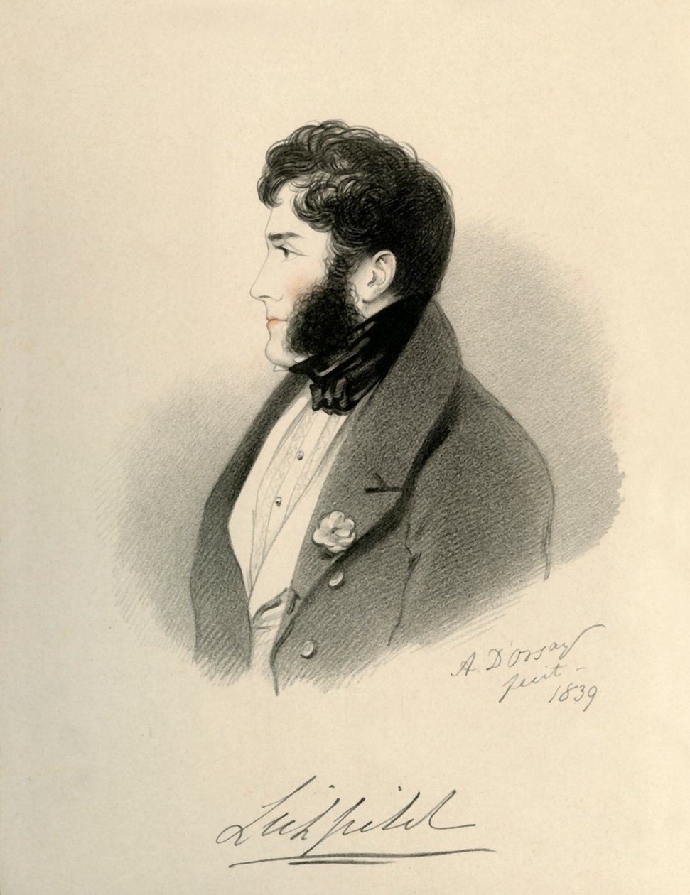 Hrabia Lichfield, 1839. autorstwa Richard James Lane
