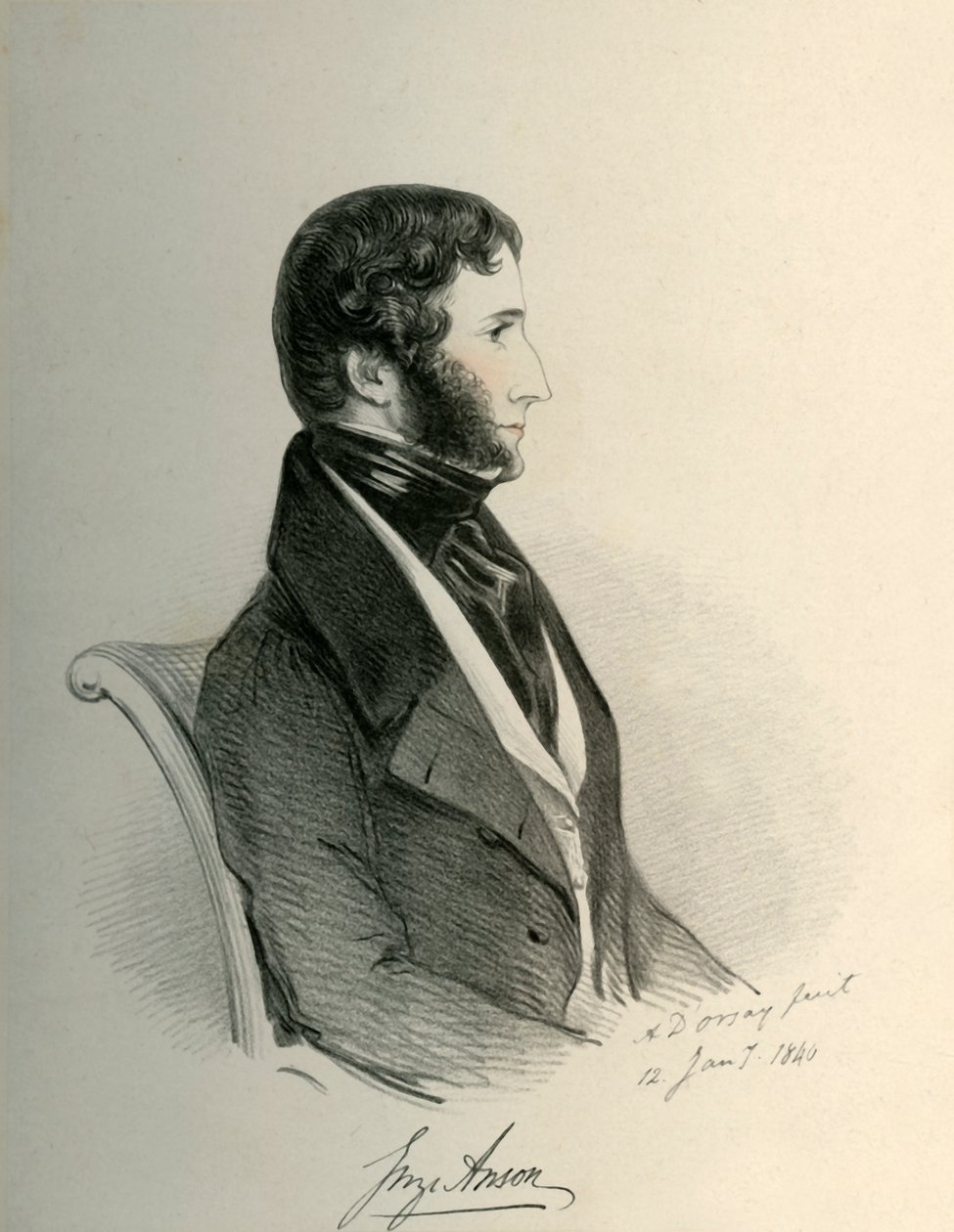 George Anson, 1840. autorstwa Richard James Lane