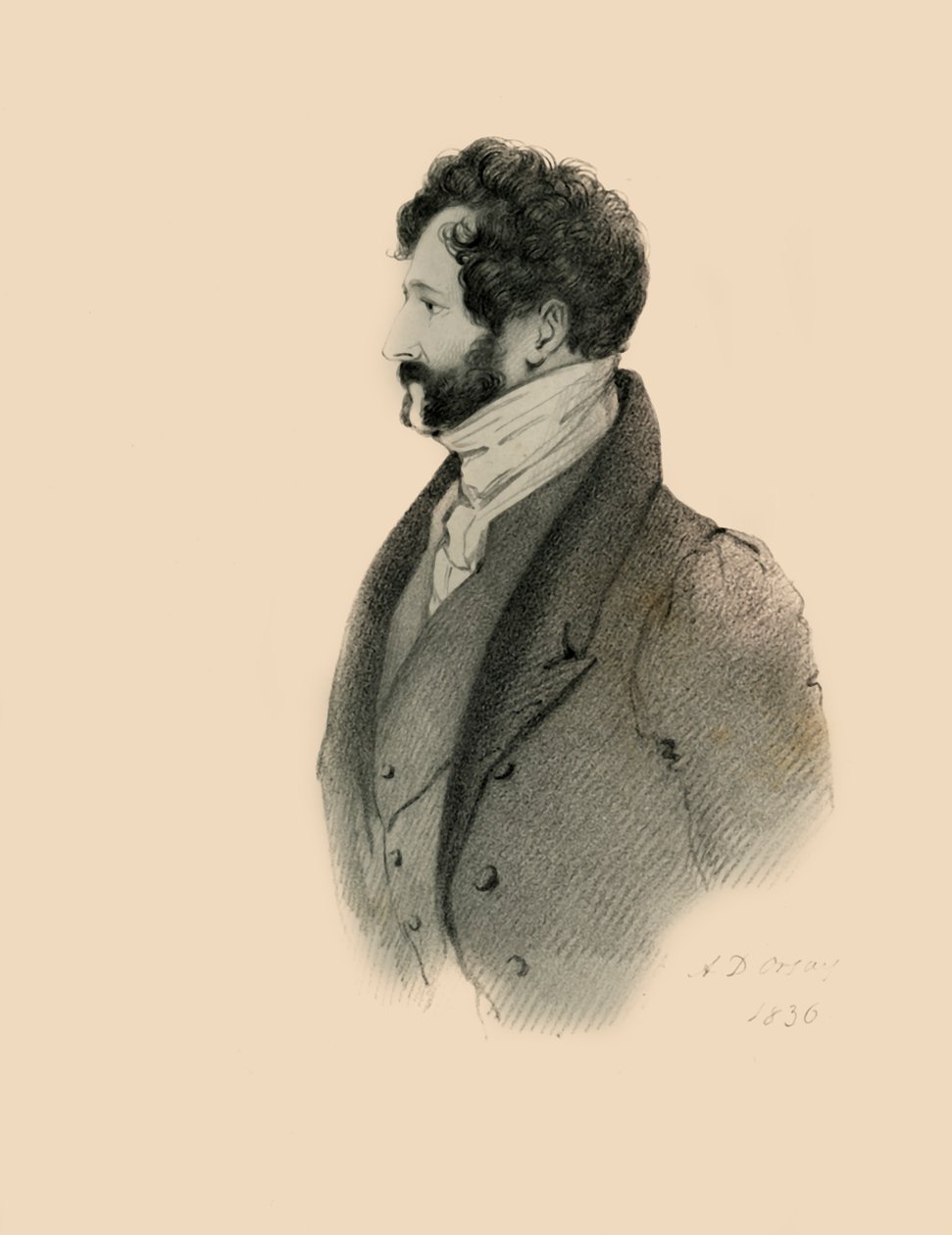 Lincoln Stanhope, 1836. autorstwa Richard James Lane