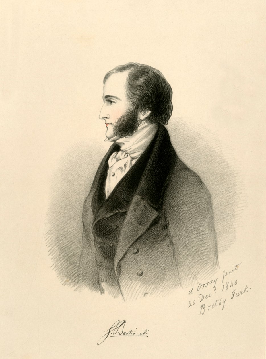 Lord George Bentinck, 1840. autorstwa Richard James Lane