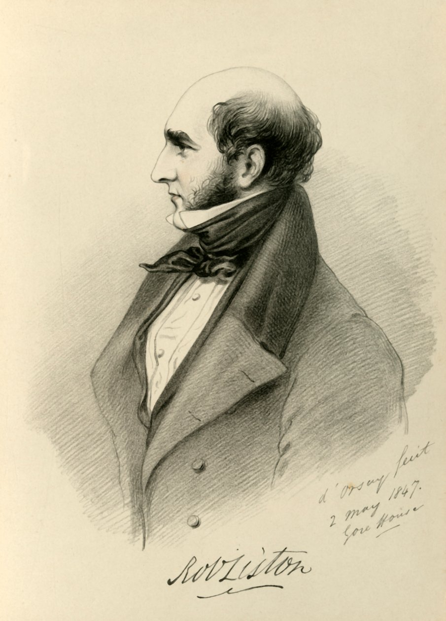 Robert Liston, 1847. autorstwa Richard James Lane