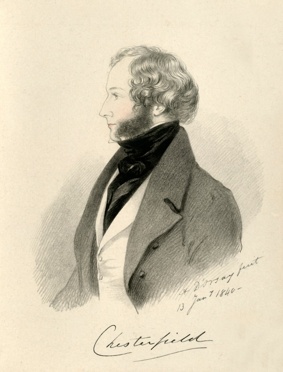 Hrabia Chesterfield, 1840. autorstwa Richard James Lane