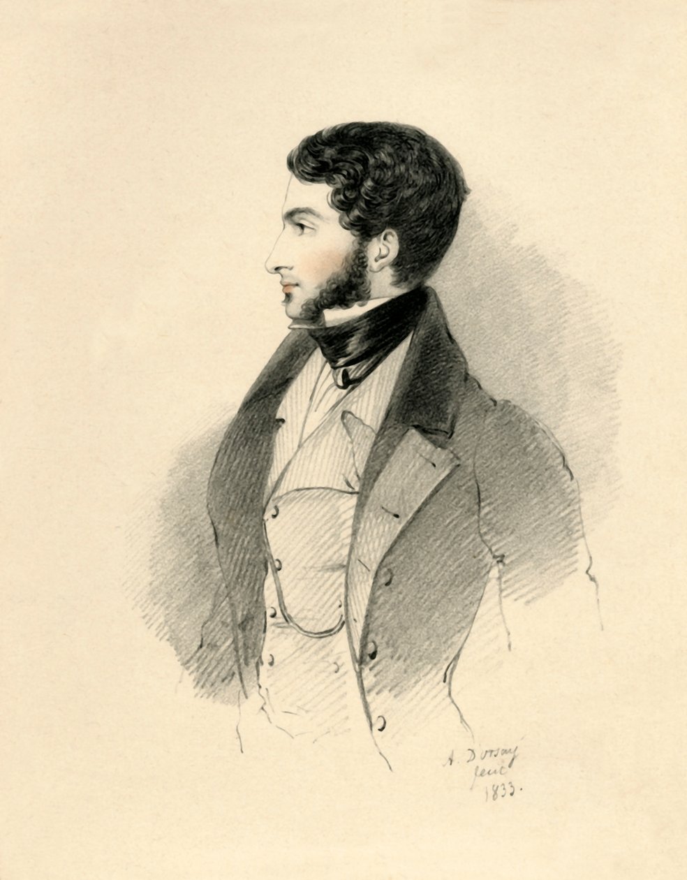 Szanowny George Byng MP. później wicehrabia Enfield, 1833. autorstwa Richard James Lane