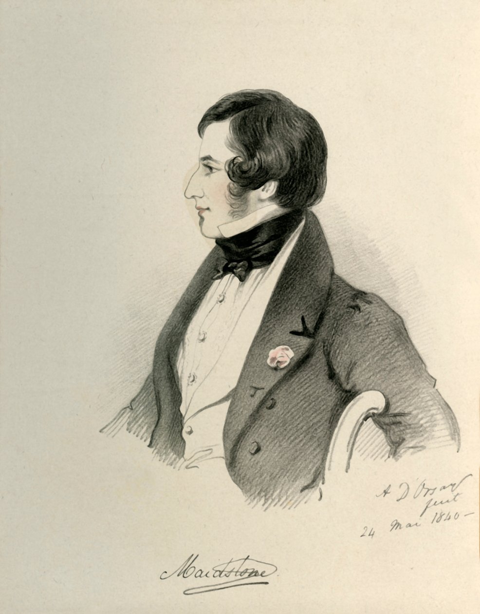 Wicehrabia Maidstone, 1840. autorstwa Richard James Lane