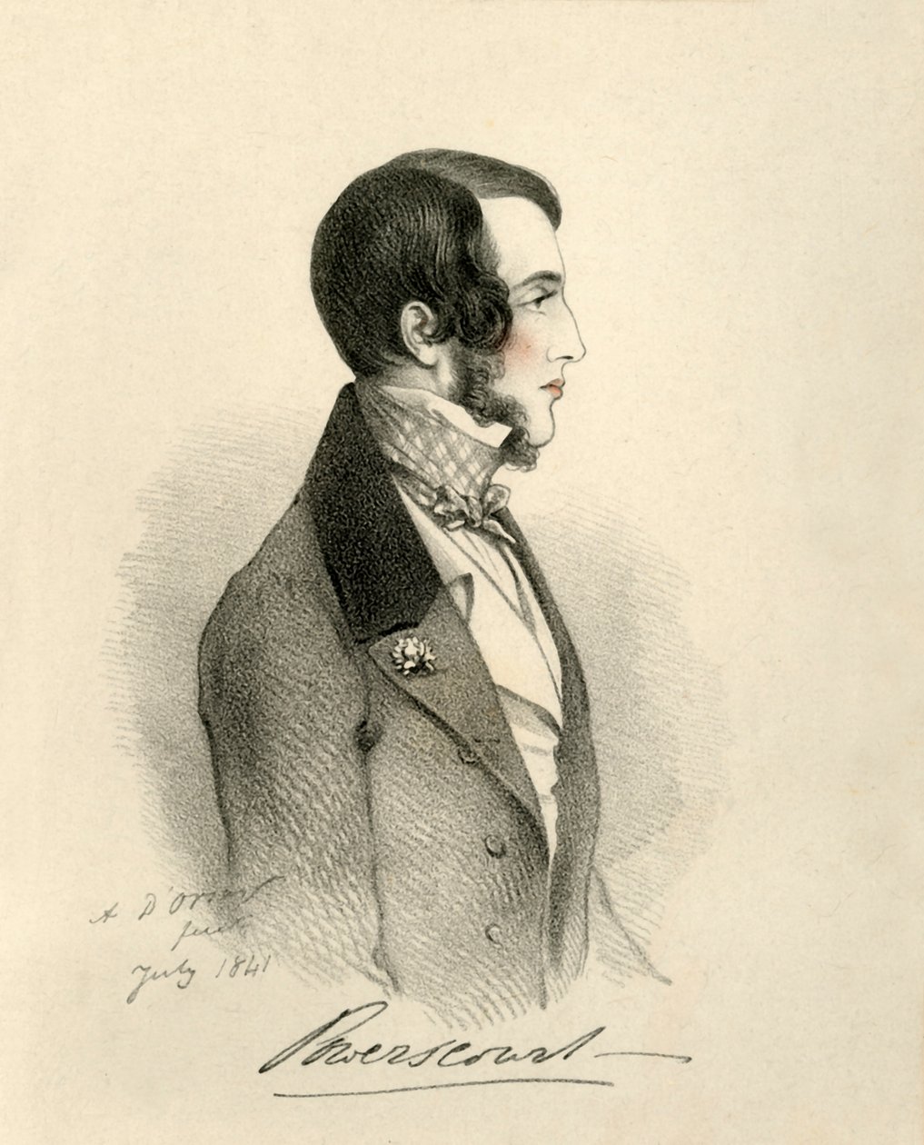Wicehrabia Powerscourt, 1841. autorstwa Richard James Lane