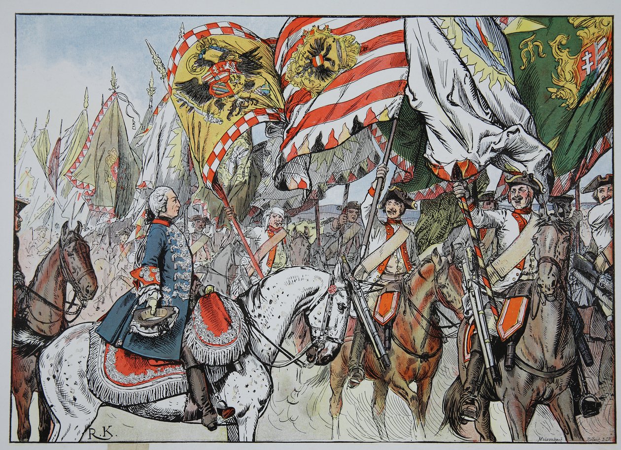 W radości zwycięstwa Hohenfriedberg, 4 czerwca 1745 autorstwa Richard Knoetel