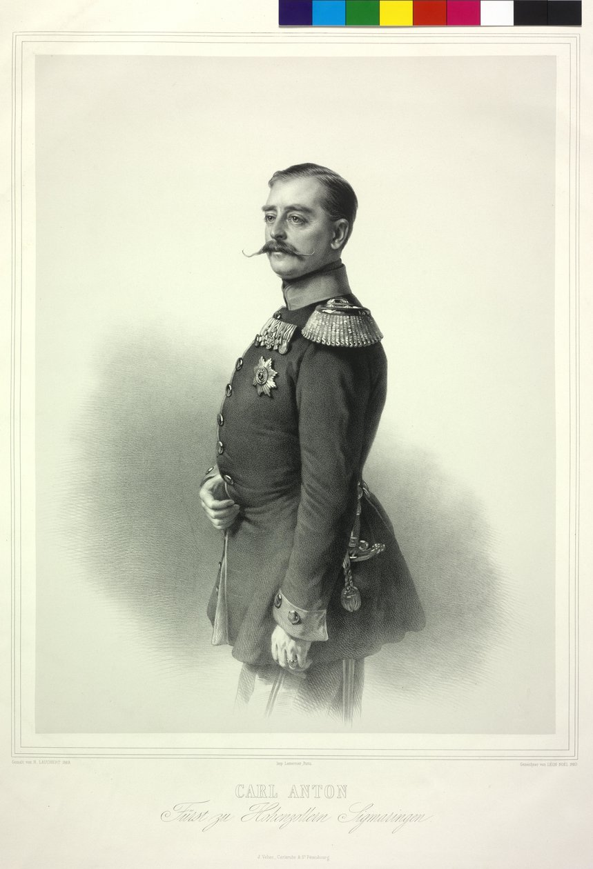 Carl Anton książę z rodu Hohenzollernów Sigmaringen autorstwa Richard Lauchert