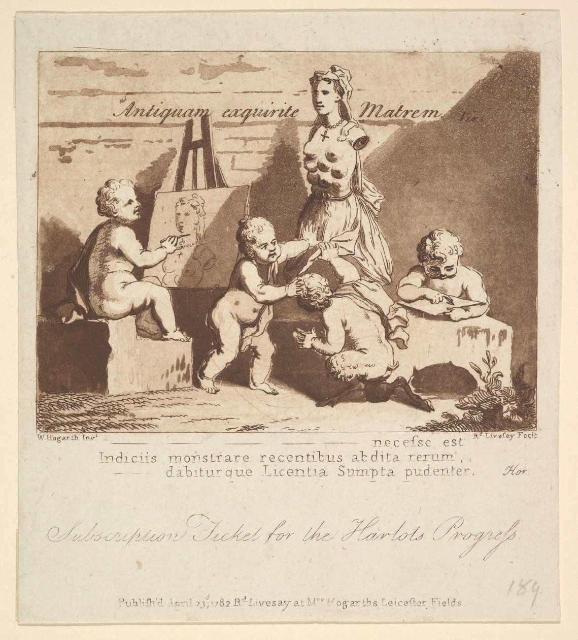 Chłopcy podglądający naturę, 1782. autorstwa Richard Livesay