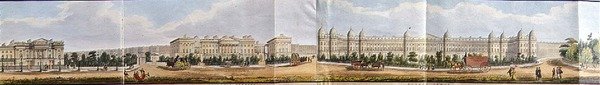 Clarence Terrace i Sussex Place, fragment z „Panoramicznego widoku wokół Regent