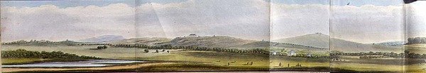 Harrow, Little Primrose Hill i Primrose Hill, fragment z „Panoramicznego widoku wokół Regent